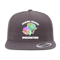 Reading Powers Imagination Bookworm 5 Panel Snapback Cap | Artistshot