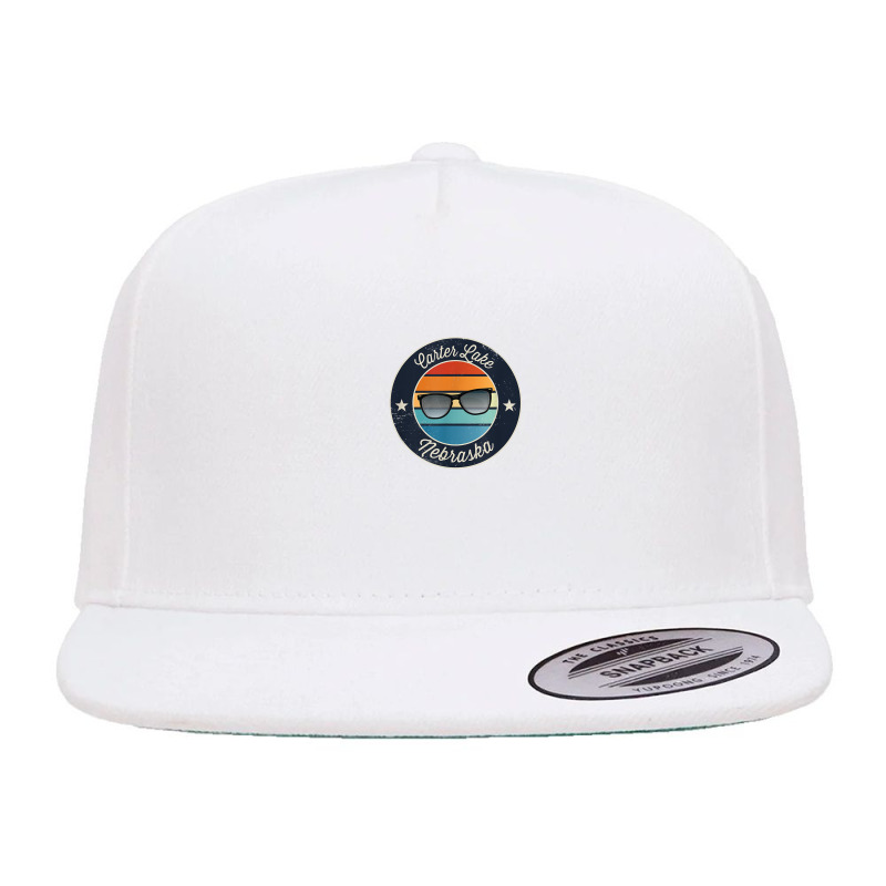 Carter Lake   Nebraska Souvenir 5 panel snapback cap by Tiktify | Artistshot