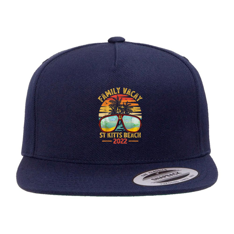 Vintage Family Vacation 2022 Lost Paradise St Kitts Beach 5 panel snapback cap by Tiktify | Artistshot