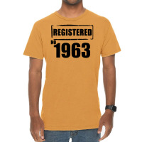Registered No 1963 Vintage T-shirt | Artistshot