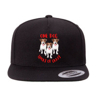 One Dog Short Of Crazy T  Shirtone Dog Short Of Crazy T  Shirt (18) 5 Panel Snapback Cap | Artistshot