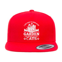 I Just Want To Work In My Garden And Hang Out With My Cats T Shirt 5 Panel Snapback Cap | Artistshot