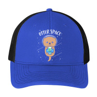 Otter Space T  Shirt Otter Space Cute Funny Sea Otter Astronaut Milky Pa Trucker Cap | Artistshot