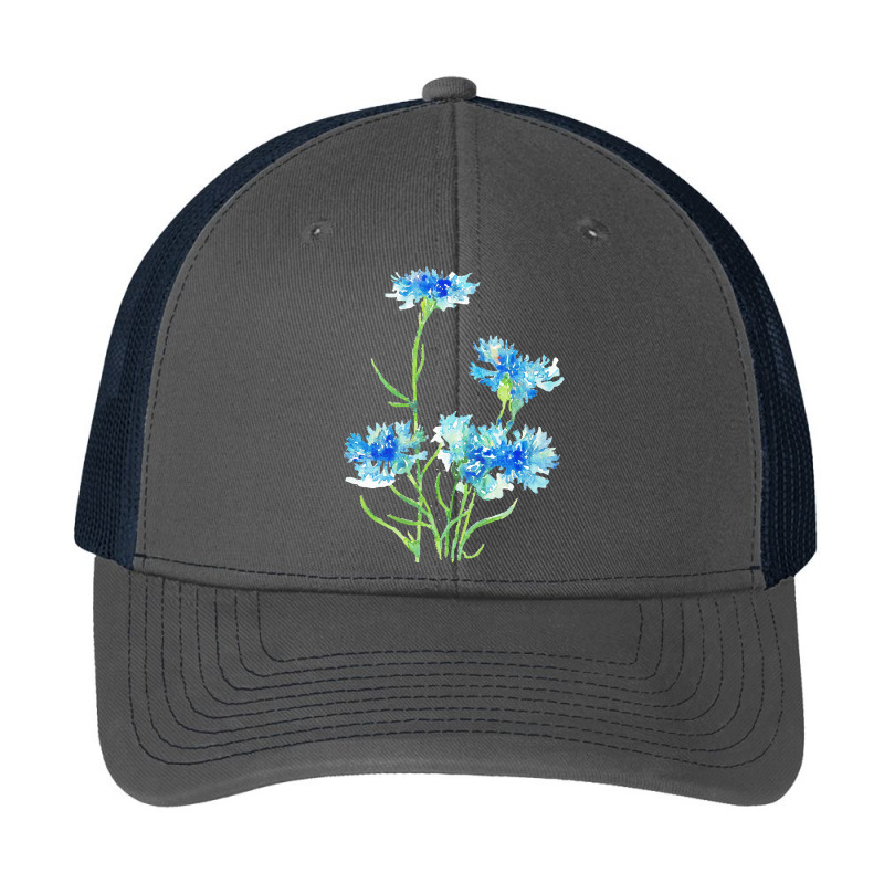 Cornflower Watercolor Painting T  Shirt Pa Trucker Cap by tremaineconsidine474 | Artistshot