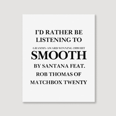 Rather Be Listening To Smooth Portrait Canvas Print Designed By Bariteau Hannah