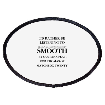 Rather Be Listening To Smooth Oval Patch Designed By Bariteau Hannah