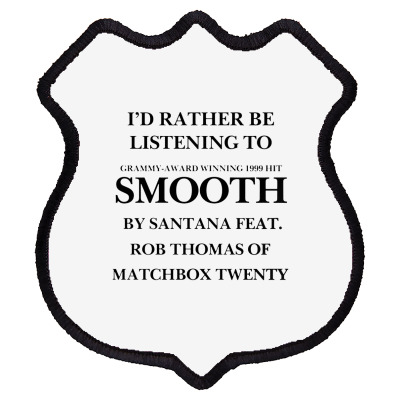 Rather Be Listening To Smooth Shield Patch Designed By Bariteau Hannah