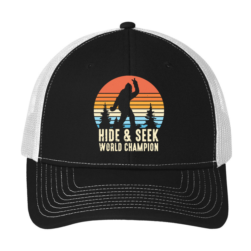 Bigfoot T  Shirt Retro Bigfoot Hide & Seek World Champion 7 Pa Trucker Cap by isabella45748 | Artistshot