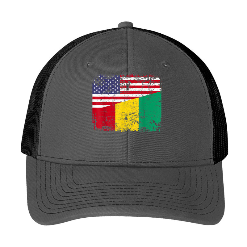 Guinean Roots  Half American Flag  Usa Guinea Flag T Shirt Pa Trucker Cap | Artistshot