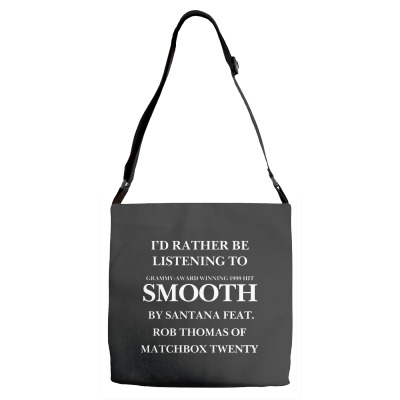 Rather Be Listening To Smooth Adjustable Strap Totes Designed By Bariteau Hannah