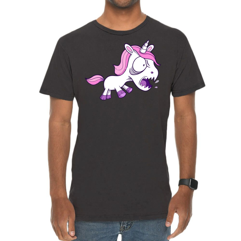 Angry Unicorn Vintage T-shirt | Artistshot