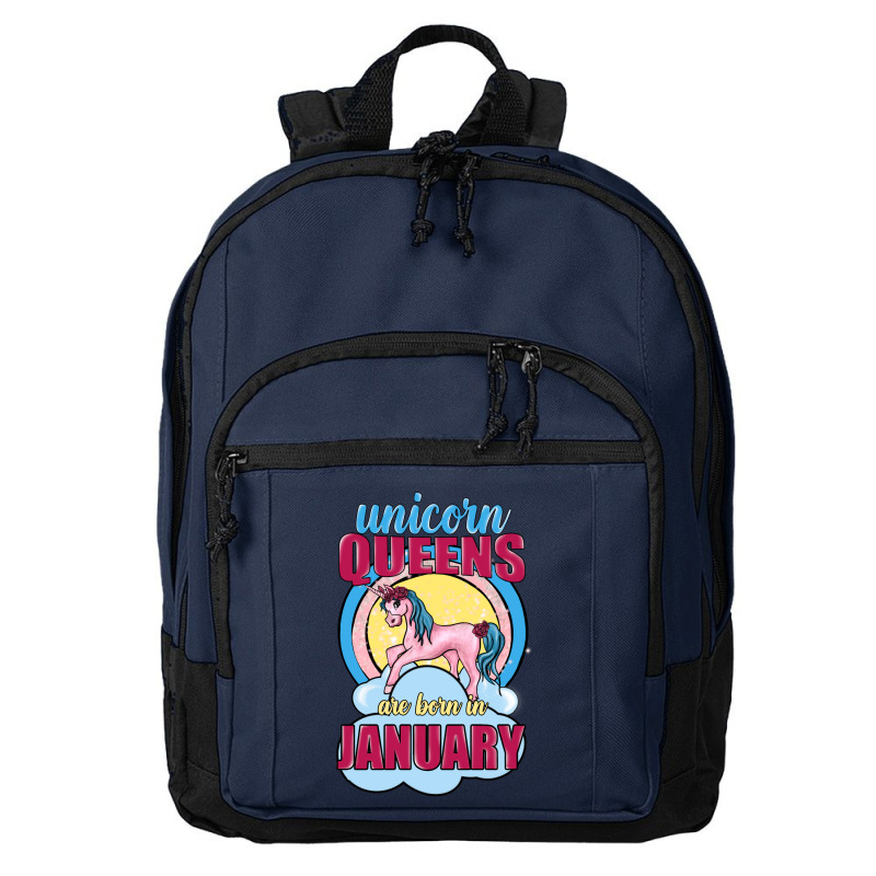 Unicorn Queens Are Born In January Basic Backpack | Artistshot