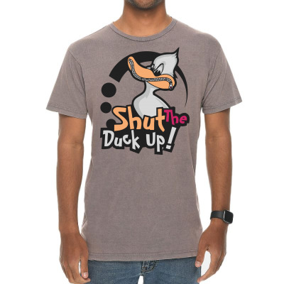 Shut The Duck Up Vintage T-shirt Designed By Mdk Art