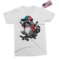 Skateboarding  Raccoon Exclusive T-shirt | Artistshot