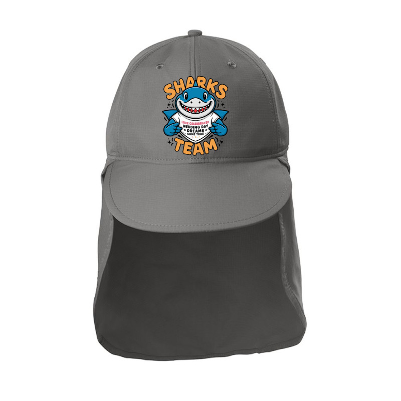 Sharks Team Sun Shade Cap | Artistshot