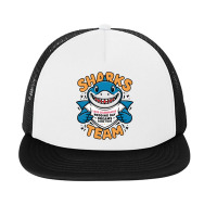 Sharks Team Foam Snapback Hat | Artistshot