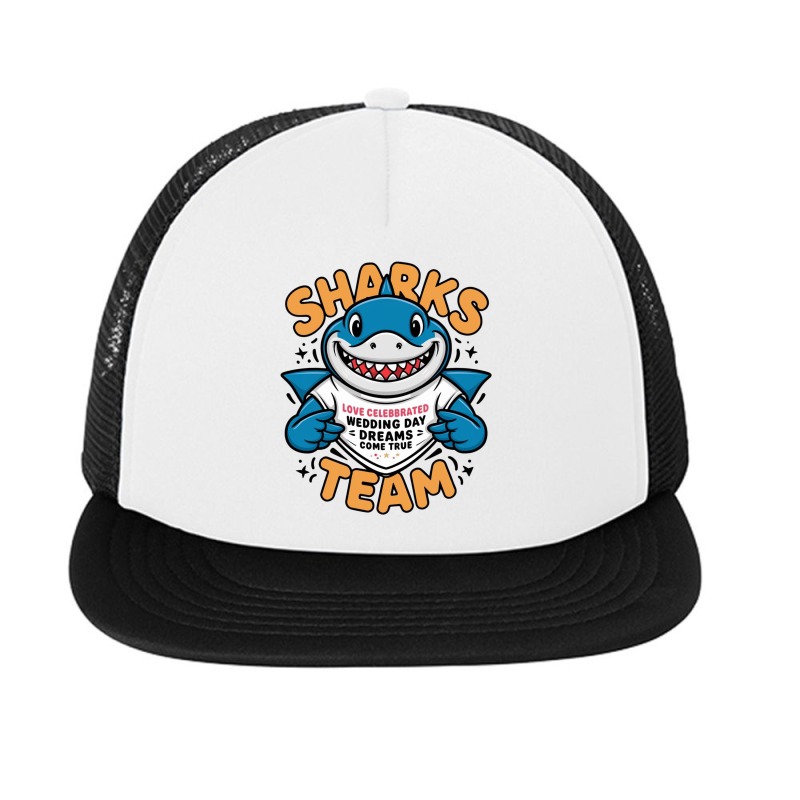 Sharks Team Foam Snapback Hat | Artistshot