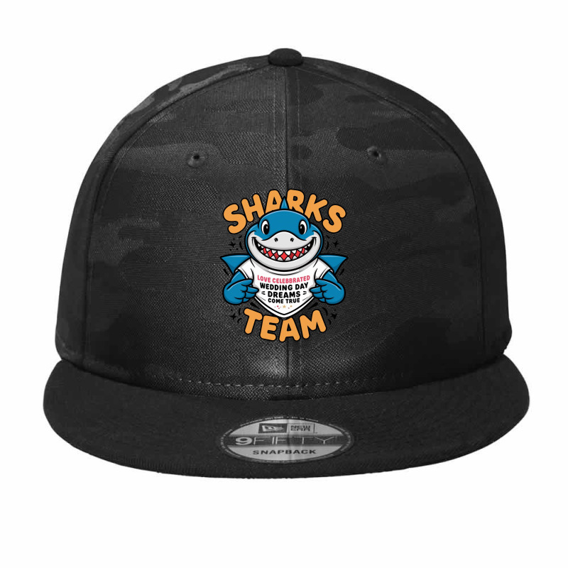 Sharks Team Camo Snapback | Artistshot