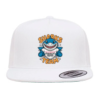 Sharks Team 5 Panel Snapback Cap | Artistshot