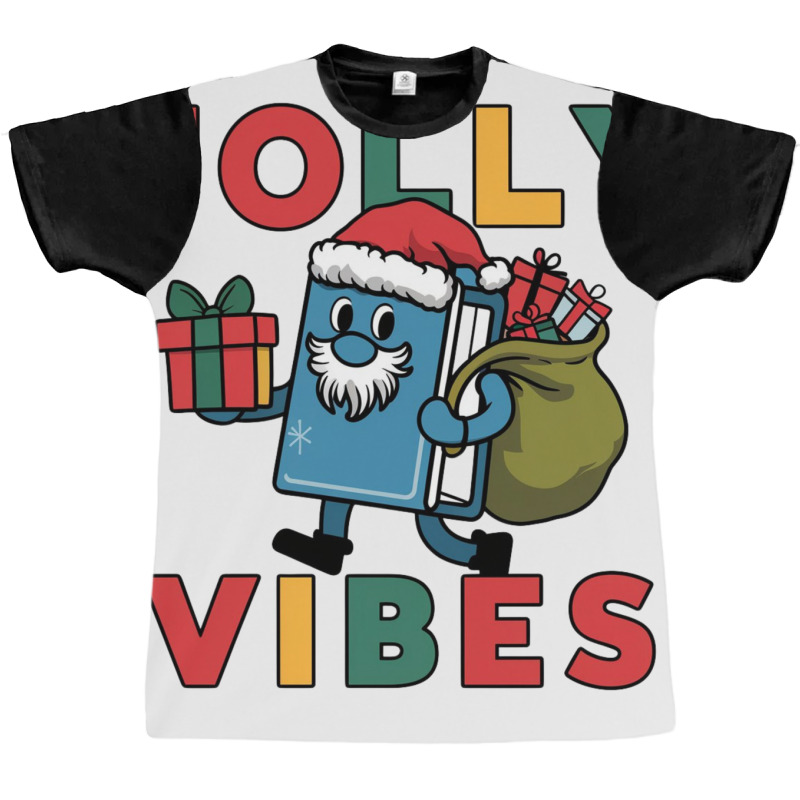 A Blue Folder Dressed In A Santa And Beard Graphic T-shirt | Artistshot