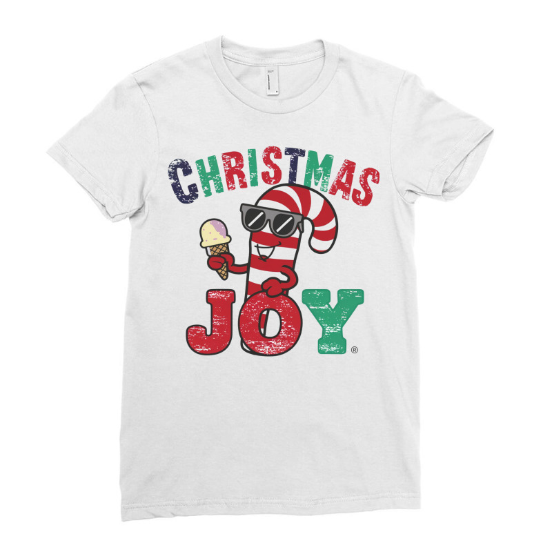 Christmas Joy Ladies Fitted T-Shirt by Donna Schennum | Artistshot