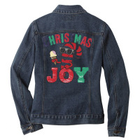 Christmas Joy Ladies Denim Jacket | Artistshot