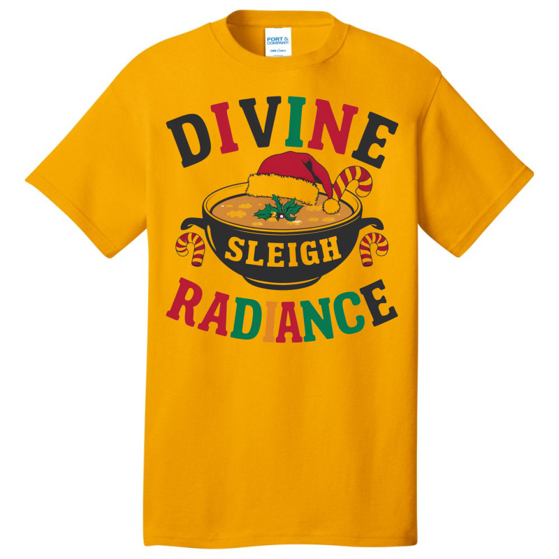 Divine Sleigh Radiance Basic T-shirt by Donna Schennum | Artistshot