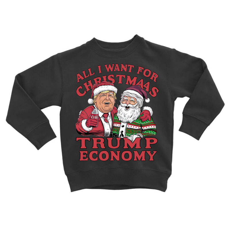 Donald Trump Wearing A Santa Toddler Sweatshirt by Donna Schennum | Artistshot