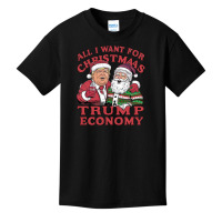 Donald Trump Wearing A Santa Basic Youth T-shirt | Artistshot