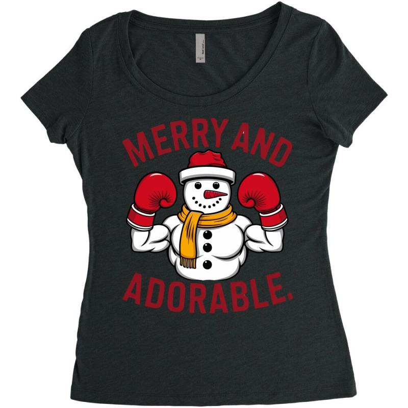 Merry And Adorable Women's Triblend Scoop T-shirt by Donna Schennum | Artistshot