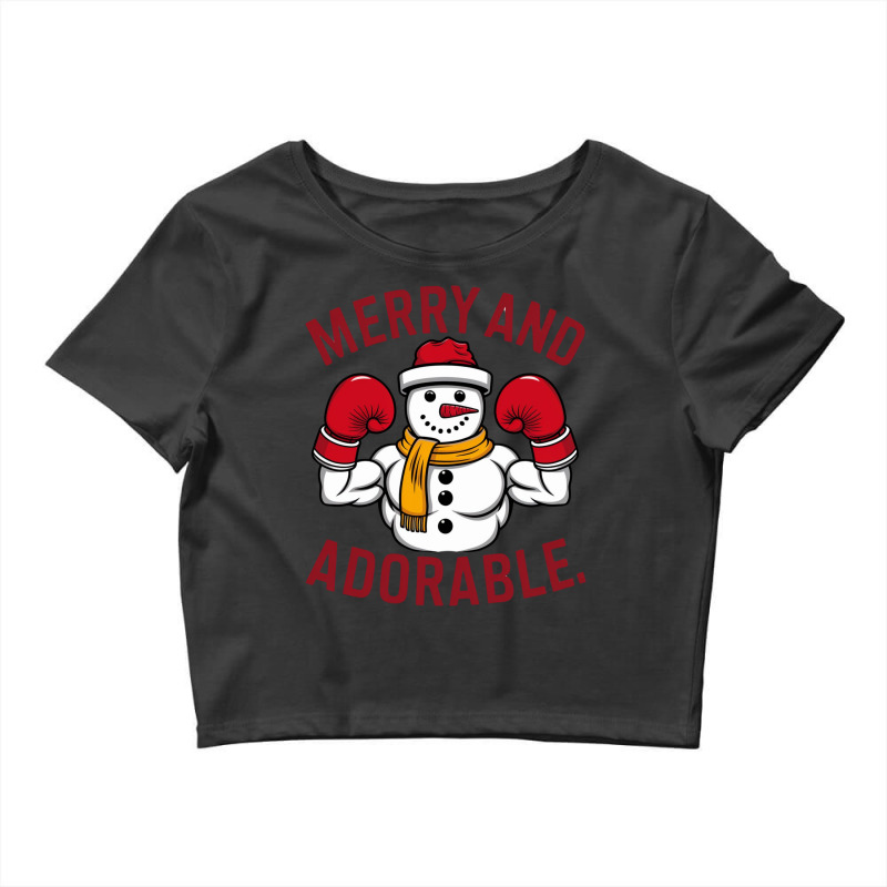 Merry And Adorable Crop Top by Donna Schennum | Artistshot