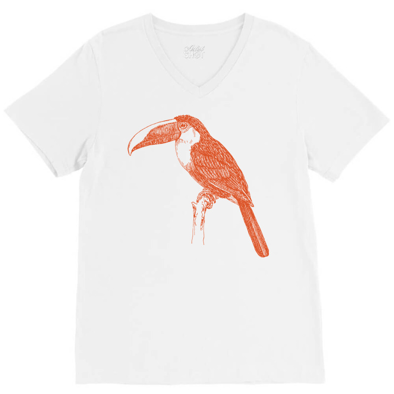 Vintage Toucan Bird V-Neck Tee by HRC Design | Artistshot