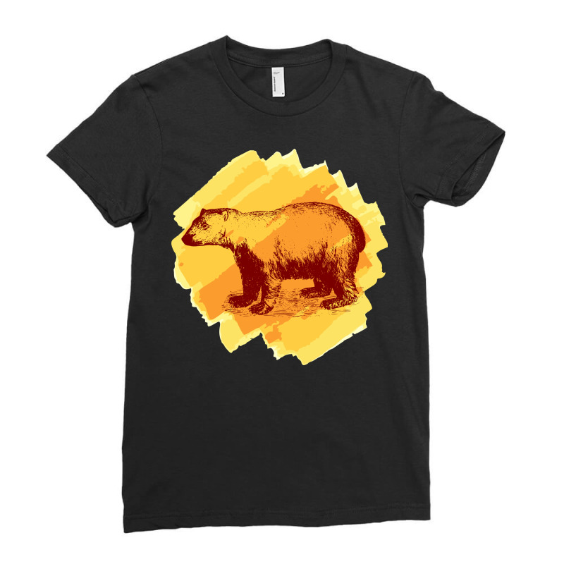 Vintage Polar Bear Ladies Fitted T-Shirt by HRC Design | Artistshot