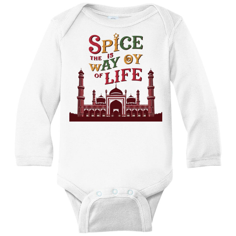 Spice Is The Way Of Life Long Sleeve Baby Bodysuit by Donna Schennum | Artistshot