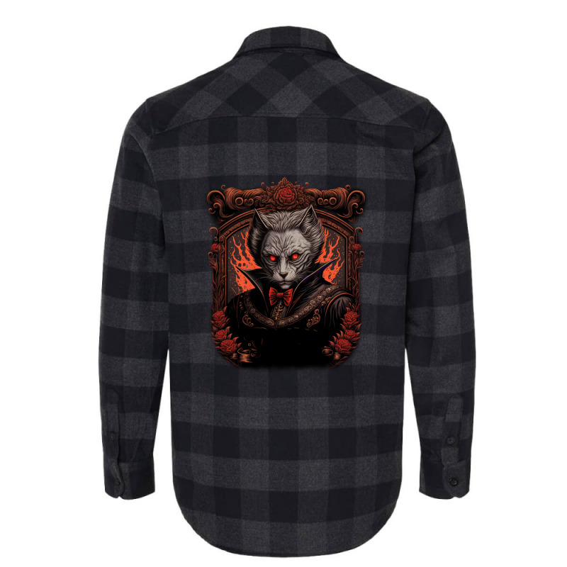 Vampire Cat Flannel Shirt by mailson | Artistshot