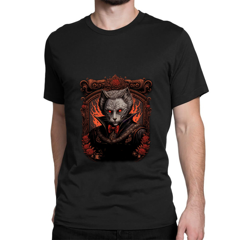 Vampire Cat Classic T-shirt by mailson | Artistshot