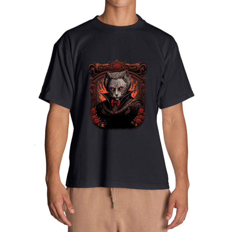 Vampire Cat Urban Heavy T-shirt by mailson | Artistshot