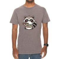 Raccoon Eating Ramen Noodle Vintage T-shirt | Artistshot