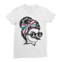 A Bird With Her Hair Elegantly Styled Ladies Fitted T-shirt | Artistshot