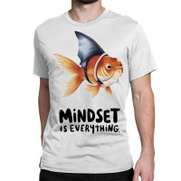 A Goldfish Wearing An Artificial Shark Fin Classic T-shirt | Artistshot