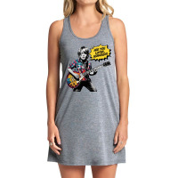 A Little Boy With Kurt Cobain Style Playing Guitar Tank Dress | Artistshot