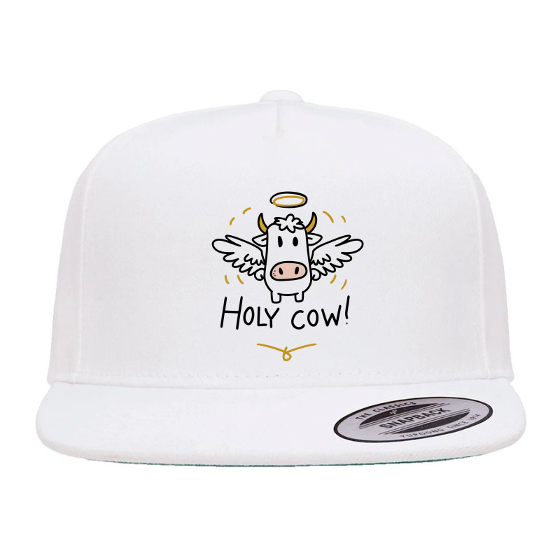 Holy Cow 5 panel snapback cap by John Nichols | Artistshot