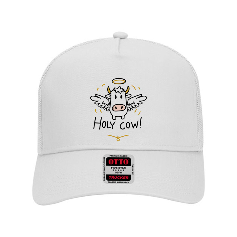 Holy Cow Mesh Back Trucker Hat by John Nichols | Artistshot