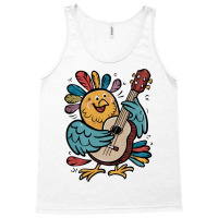 Illustration Bird Playing Biola Tank Top | Artistshot