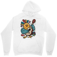 Illustration Bird Playing Biola Unisex Hoodie | Artistshot