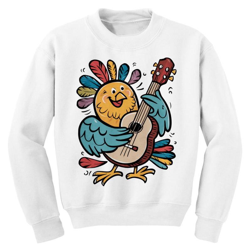 Illustration Bird Playing Biola Youth Sweatshirt | Artistshot