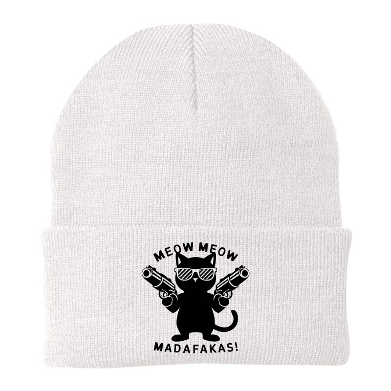 Meow Meow Madafakas Beanie by John Nichols | Artistshot