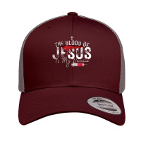 The Blood Of Jesus Is My Vaccine Christian Anti Vaccine T Shirt Retro Trucker Cap | Artistshot