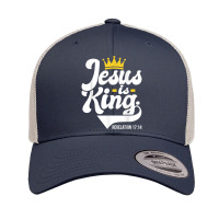 Jesus Is King Revelation 1714 - Christian Religious Bible Characters V Retro Trucker Cap | Artistshot