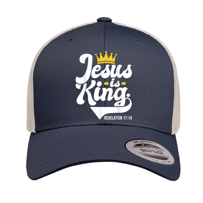 Jesus Is King Revelation 1714 - Christian Religious Bible Characters V Retro Trucker Cap by Aria-Proctor | Artistshot